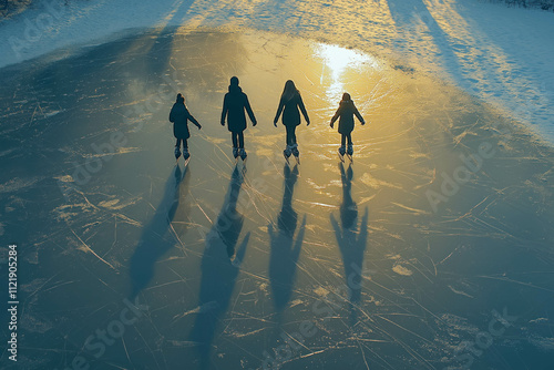 Winter: Skating Family