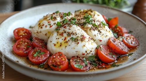 Burrata Cheese with Cherry Tomatoes and Spices: A Culinary Delight