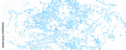 Abstract brush painted sky blue frozen design background. Grunge blue aquarelle painted paper textured canvas for vintage design, invitation card, template. blue acrylic and frozen textures on white 