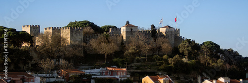 Panorama view of Castelo de Sao Jorge in Lisbon