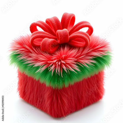 Christmas Gift Box Red Green photo