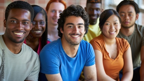 A diverse group of adult students participating in a community college program, learning new skills and knowledge