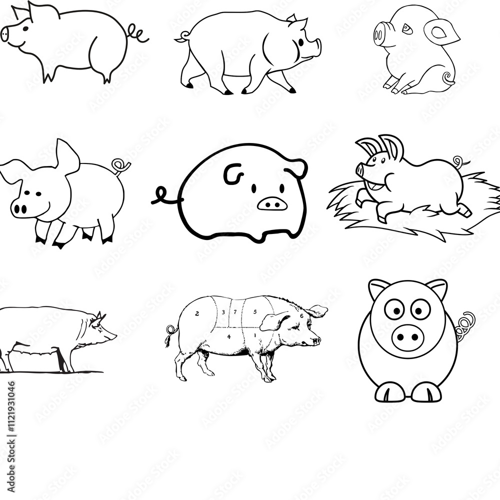 Fototapeta premium an illustration with an animal theme in graphic form
