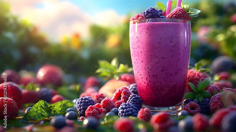 Fresh_fruit_smoothies_with_a_vibrant_assortment Fresh_fruit_smoothies_with_a_vibrant_assortment