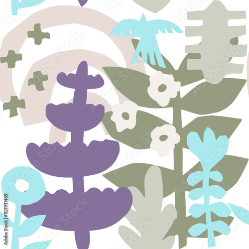 seamless pattern with flowers