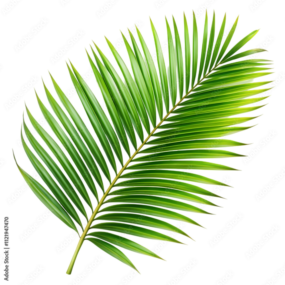 Obraz premium palm leaf isolated on white