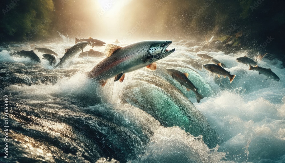 Fototapeta premium Salmon fish