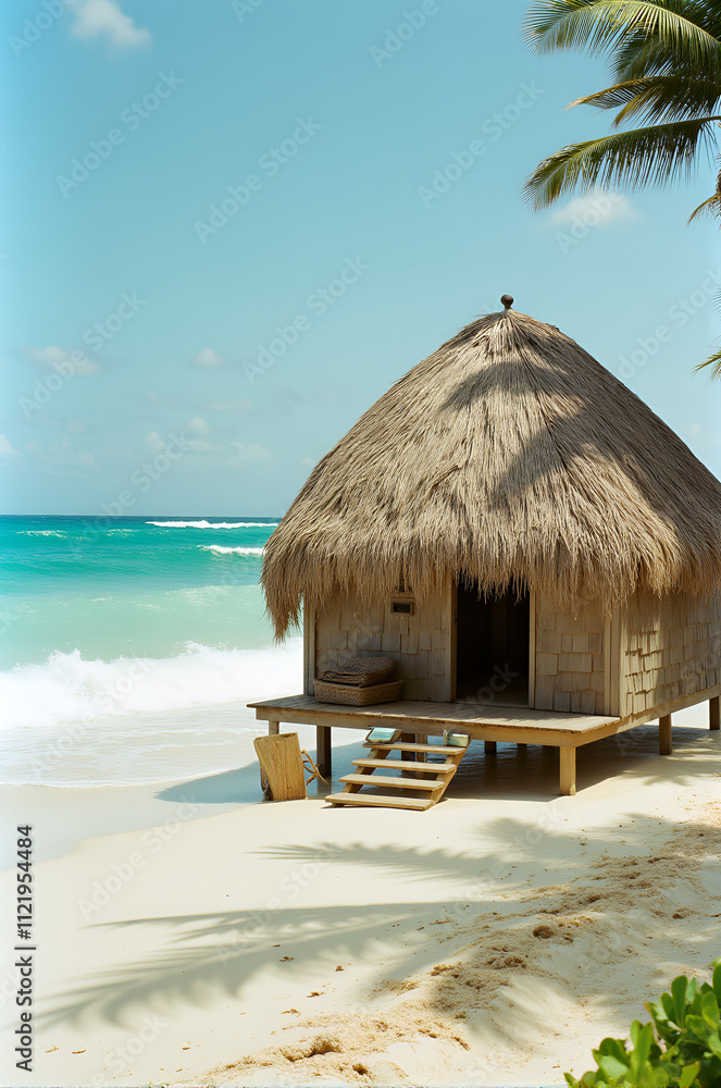 Fototapeta premium Beach and a hut