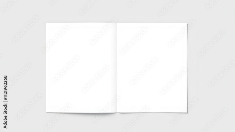 Folder die cut mock up template vector for showcasing designs and branding, mockup, editable, showcase