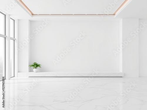 Panoramic white marble stone texture background for design projects, sleek, white