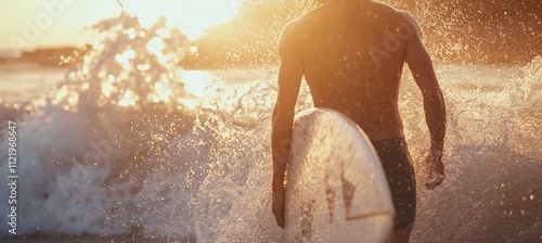 Sunset Surf Inspiration - Perfect Backdrop for Lifestyle and Outdoor Brand Promotions