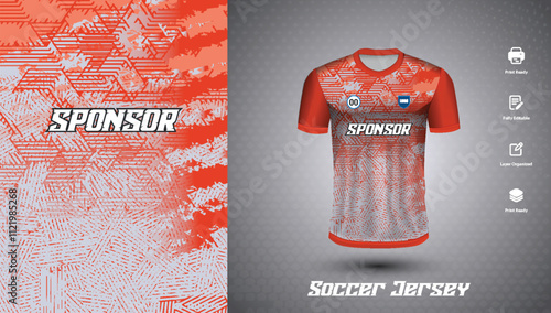 Soccer jersey design for sublimation or football jersey design
