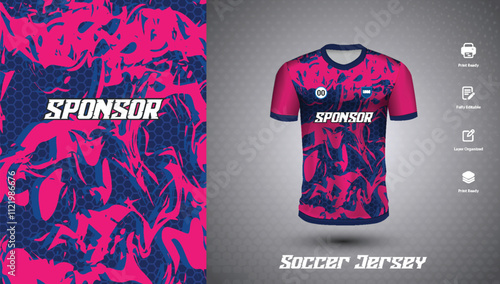 Soccer jersey design for sublimation or football jersey design
