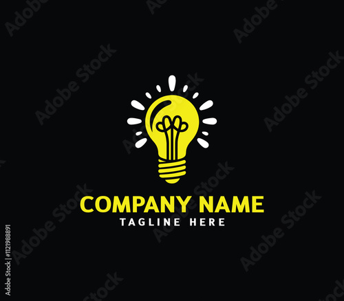 Light bulb logo design. Creative idea logo. Energy and thinking logo. Light bulb vector icon