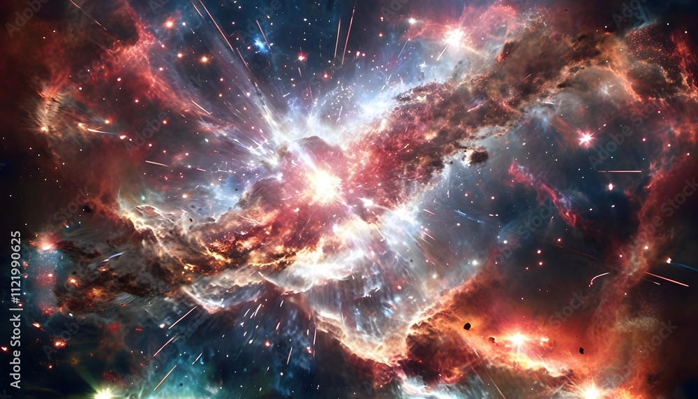 Fototapeta premium Distant Star Supernova Explosion