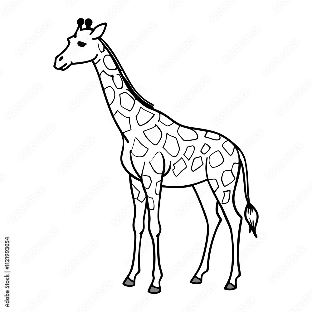 Obraz premium giraffe isolated