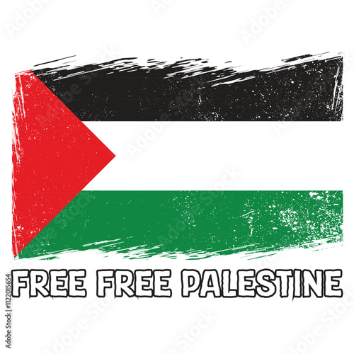free free palestine flag t-shirt design vector banner 