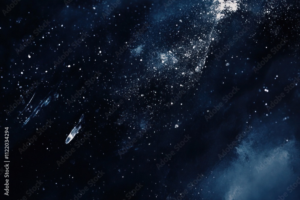Fototapeta premium Stars sparkle in the vast cosmos above night sky. Generative AI