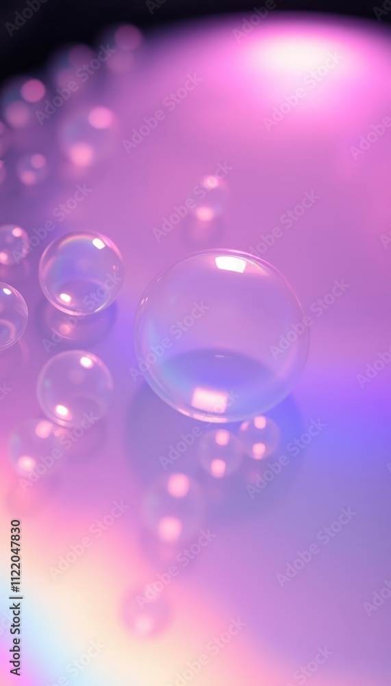 This ethereal image features a mesmerizing array of iridescent bubbles floating on a soft, pastel background. The delicate interplay of light and shadow creates a dreamy and whimsical atmosphere. This ethereal image features a mesmerizing array of iridescent bubbles floating on a soft, pastel background. The delicate interplay of light and shadow creates a dreamy and whimsical atmosphere.