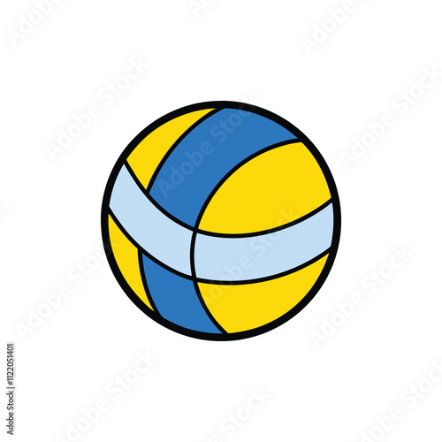 volleyball isolated on white background