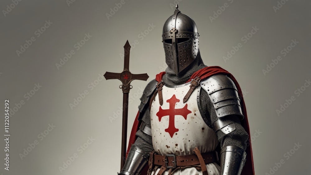 Fototapeta premium sad helpless knight