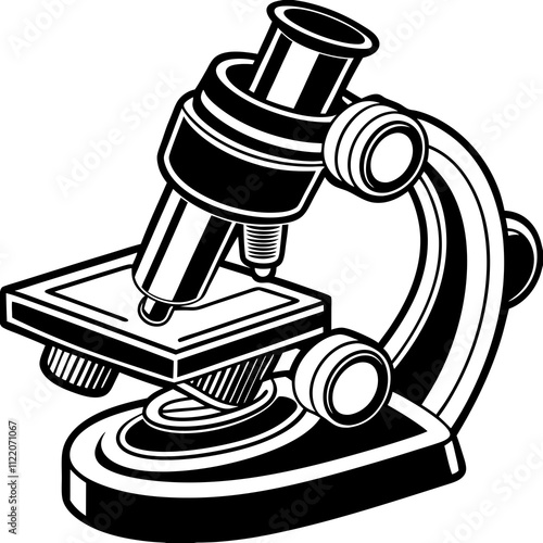 illustration of microscope