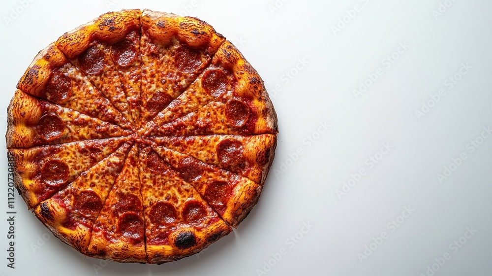 Delicious pepperoni pizza on white background. (1) Delicious pepperoni pizza on white background. (1)