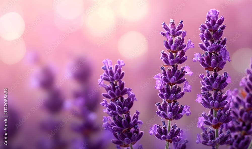 Obraz premium Delicate Lavender Colors Background, Generative AI