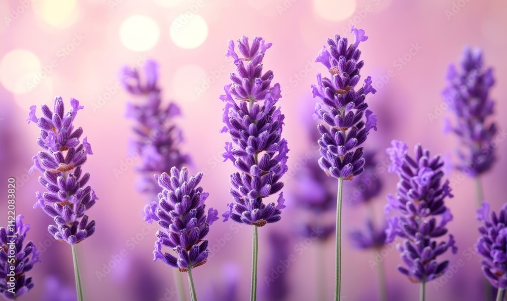 Obraz premium Delicate Lavender Colors Background, Generative AI