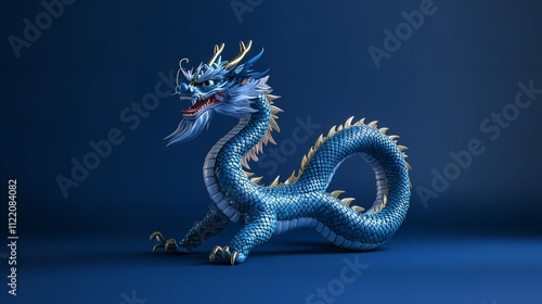 Happy New Year 2025 Blue Dragon Zodiac sign year of the Blue

 photo