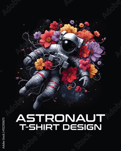 Astronaut Vector T Shirt Design