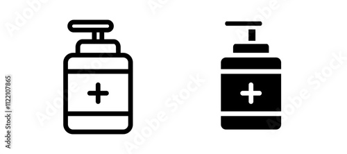 Hand sanitizer icons for web ui designs