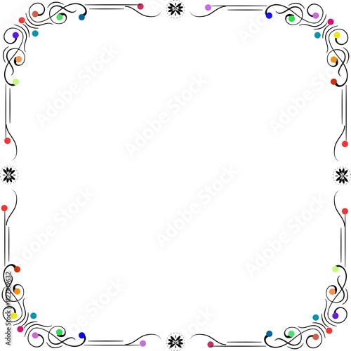 DecorativeVintage Frame,  Border square Shape, Old Backgrounds, Artistic Frame or Border,
 photo