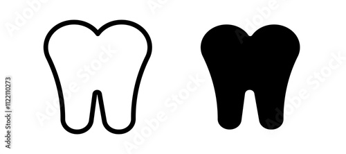 Tooth icons for web ui designs