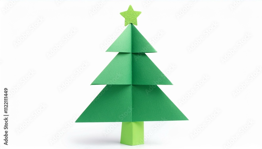 Obraz premium Charming Origami Christmas Tree 
