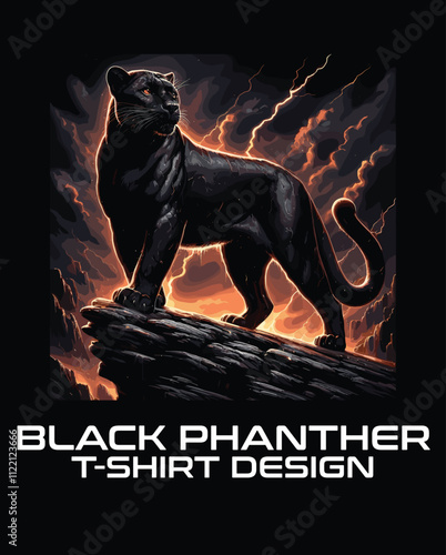 Black Phanthor Vector T Shirt Design
