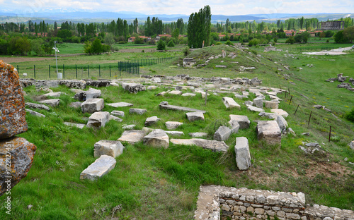 A view from the Aizanoi Ancient City in Cavdarhisar, Kutahya, Turkey. photo