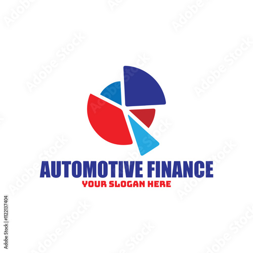 car auto finance logo design vector