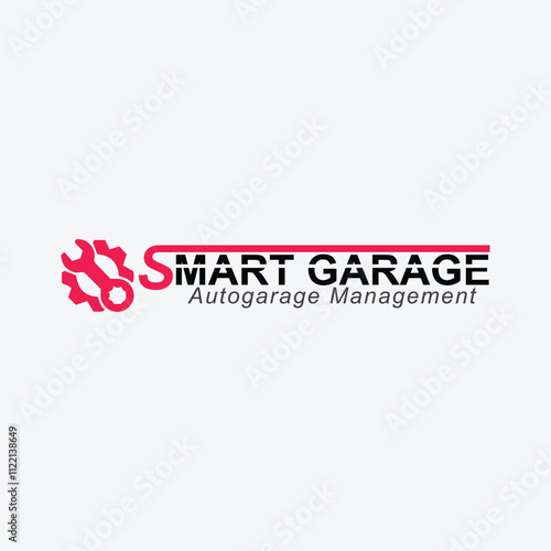 auto car repairing garage logo design vector