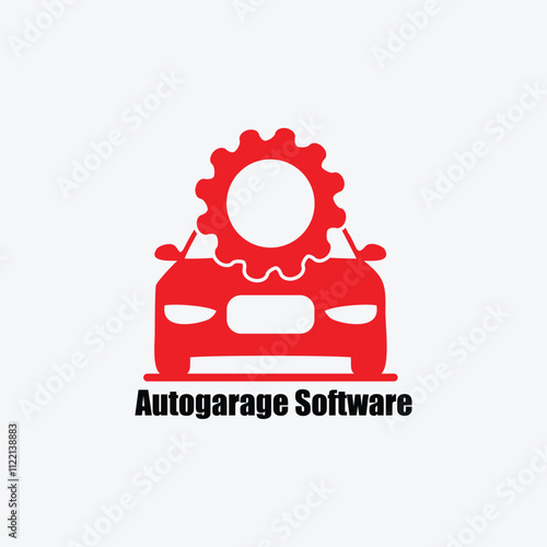 auto car repairing garage logo design vector