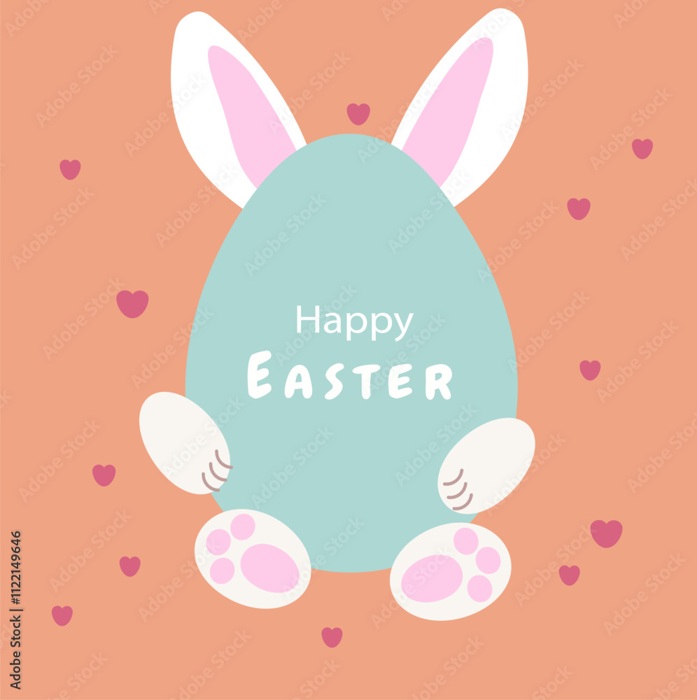 Fototapeta premium easter greeting card
