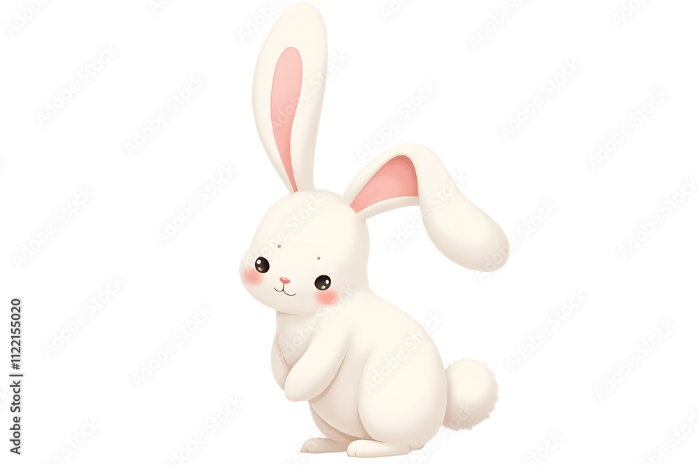 Obraz premium Adorable Bunny (Rabbit) Vector Illustration