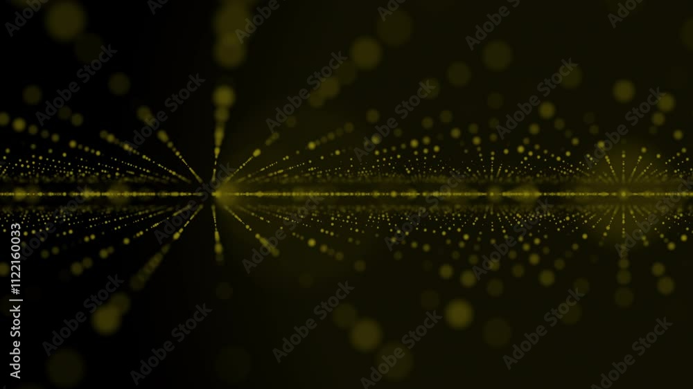 Golden Rays Particles Abstract golden particle rays on dark background stunning abstract ...