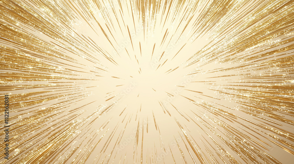Obraz premium Dynamic golden explosion creative studio background visuals bright environment abstract concept for stunning effects