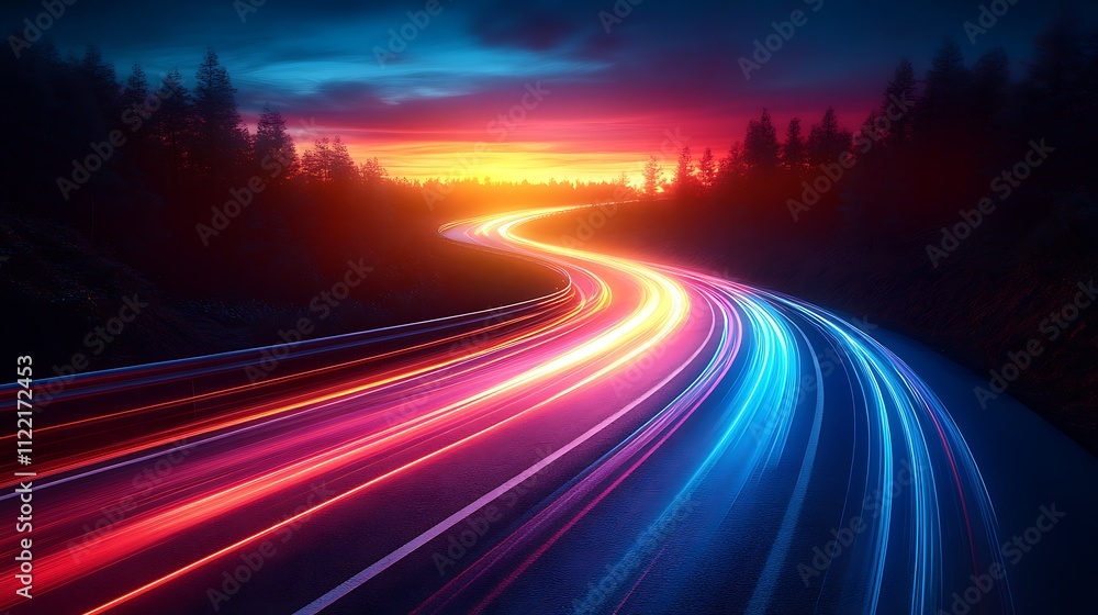 road, highway, night, car, traffic, light, speed, motion, road, highway, night, car, traffic, light, speed, motion,