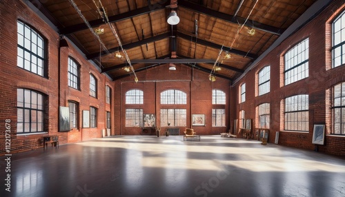 Wallpaper Mural a historic brick warehouse converted into an art gallery its spacious interior hosting a winter art exhibition the thick walls keeping the space warm and welcoming Torontodigital.ca