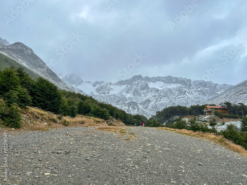 Argentina, Ushuaia - 2023, February: bad weather in Glaciar Martial 