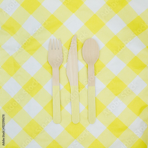 Wooden Yellow Utensils