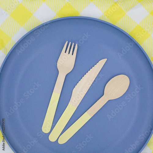 Wooden Yellow Utensils