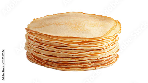 Obraz na płótnie Stack of Thin Crepes Ready for Delicious Sweet or Savory Fillings w salonie